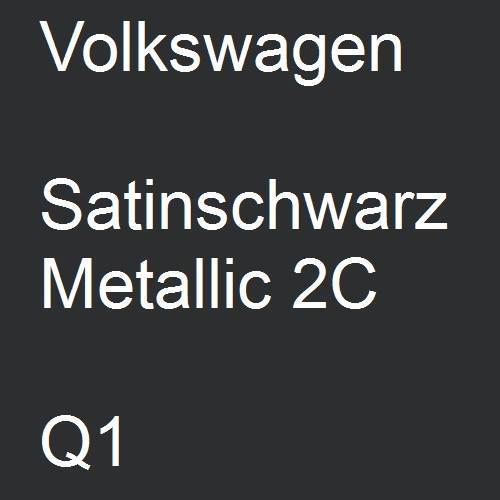 Volkswagen, Satinschwarz Metallic 2C, Q1.